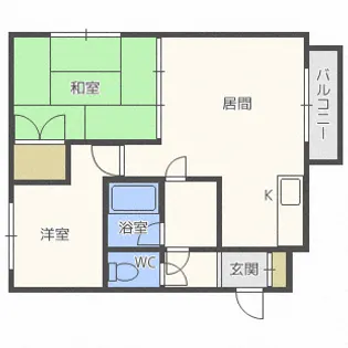 セピア発寒中央公園【401号室】の間取り
