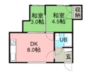 コーポ村元【202号室】の間取り