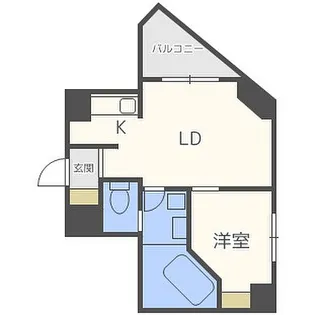 ビアン宮の森【201号室】の間取り