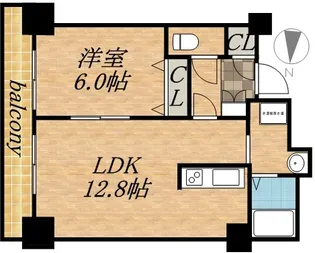 ティアラタワー中島倶楽部(Ⅰ−Ⅳ)【3015号室】の間取り