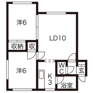 パープルマルコA【203号室】の間取り