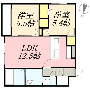 クレマティス円山【4階】の間取り