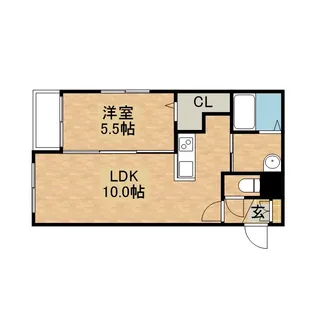 ラ・カーサ・フェリーチェ琴似【1階】の間取り