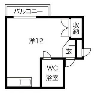 エースハイム琴似【4階】の間取り