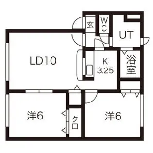 セジュール西町【1階】の間取り
