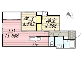 カサトレスⅧ【4階】の間取り