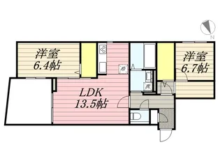 HGS山の手【1階】の間取り