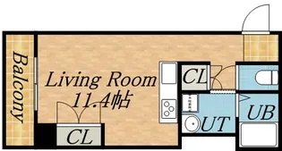 ノースアクシア【6階】の間取り
