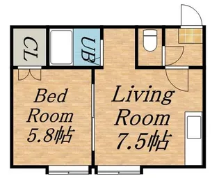 アルカディア発寒南【0203号室】の間取り