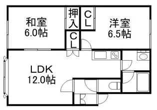 ノースハイム6・4【2階】の間取り