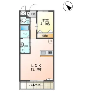 SHARON DO AQUAMARINE【405号室】の間取り