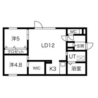ブルーイング西町【2階】の間取り
