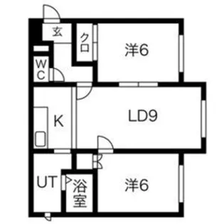 プラザイン西町【2階】の間取り