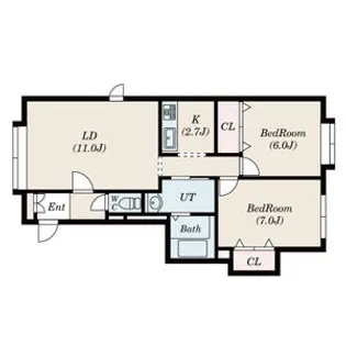 ZERMATT【205号室】の間取り