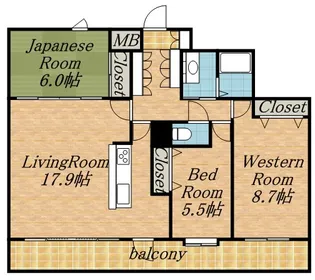 PRIME URBAN円山北四条【00502号室】の間取り