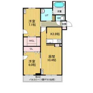 稲嶺館【4階】の間取り