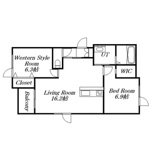 レギア発寒【2階】の間取り