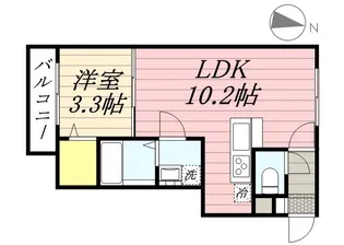 GIULIA(ジュリア)196【1階】の間取り