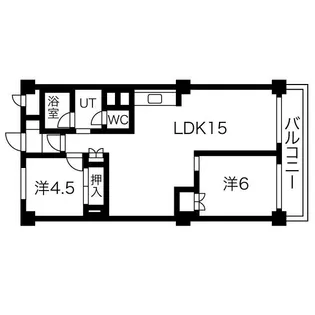 日商岩井琴似マンション【6階】の間取り