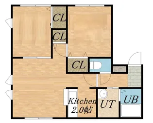 マウントツリー【101号室】の間取り
