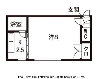 ローヤルハイツ麻生【201号室】の間取り