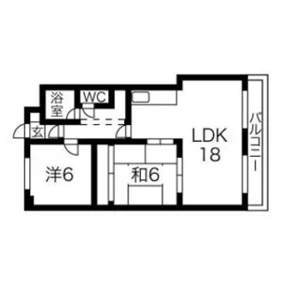 第二宏友ハイツ【1階】の間取り