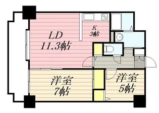ブリーズ宮の沢【7階】の間取り