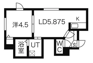 アメニティ【205号室】の間取り