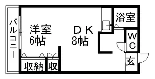 ウエストポート【307号室】の間取り