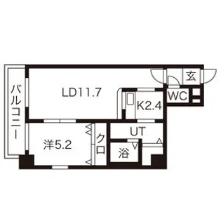 サンコート南4条【401号室】の間取り