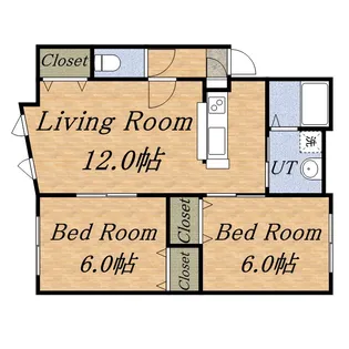 インペリアルコート発寒【2階】の間取り