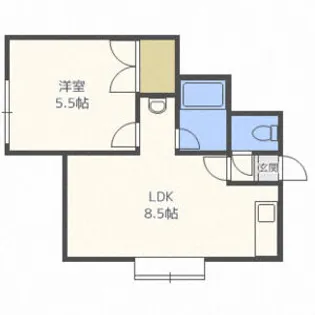 フラット宮の沢【2階】の間取り