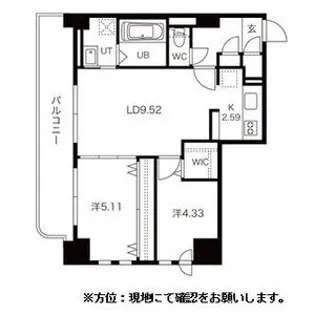 BPRレジデンス琴似【0802号室】の間取り