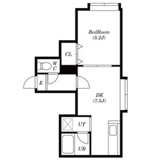 メゾンコンフォート【206号室】の間取り