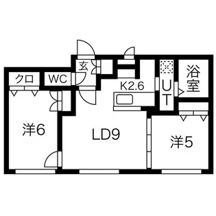 デイズ発寒南【1階】の間取り