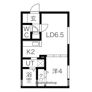 ASASKOTONI(アザスコトニ)【405号室】の間取り