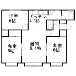 ナカオコーポ16【00201号室】の間取り