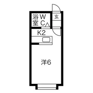セブンススクウェア【201号室】の間取り