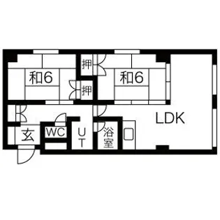 ミズキビルB棟【305号室】の間取り