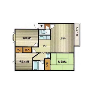 サンコーポA【201号室】の間取り