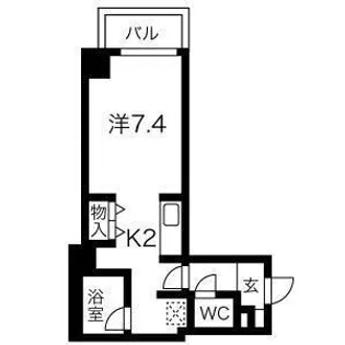 コート琴似【2階】の間取り