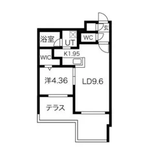 GRAN DUKE八軒【1階】の間取り