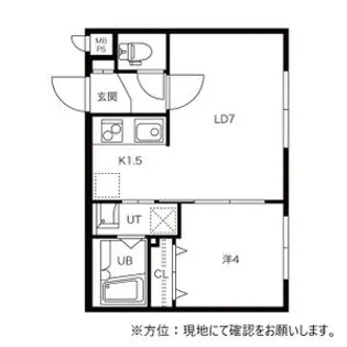 パリスガーデン山の手【3階】の間取り