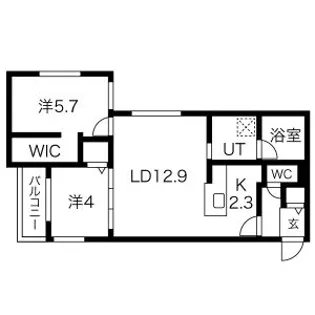 AJITO 1513【403号室】の間取り