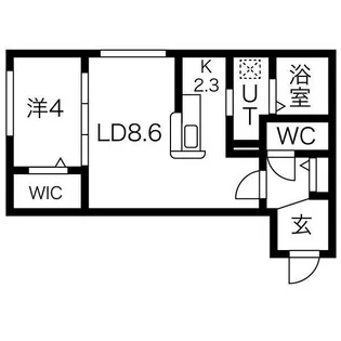 プルミエールメゾン琴似【4階】の間取り