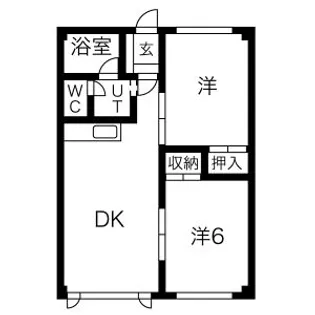 アムール発寒【203号室】の間取り