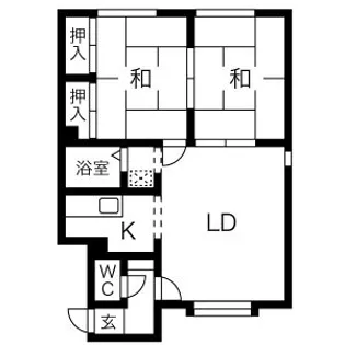 コーポみとり【202号室】の間取り