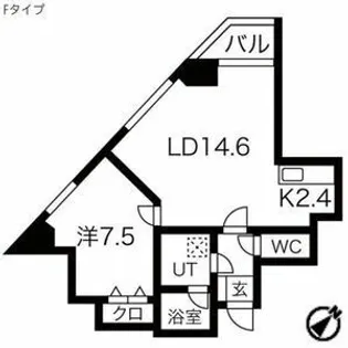 ドエル琴似【2階】の間取り