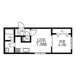 ポルトボヌール櫻【1階】の間取り