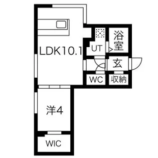 FLEAD琴似【2階】の間取り